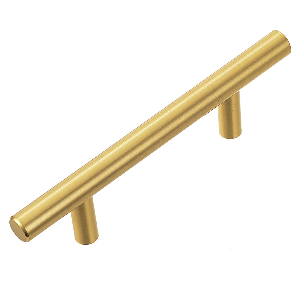 Best 8′ Solid Brushed Nickel T Bar Cabinet Pulls