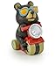 Dawhud Direct Biker Bear Solar Light for Home and Outdoor Decor, Bear Solar Powered Flickering LED Garden Light Backyard Bear Decoration