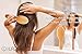 iLAZ Natural Boar Bristle Hair Brush Comb with Nylon pin/Wooden handle - Best for Styling, Straightening, Detangling and Thick Thin Fine Straight Curly Wavy Long Short Dry Damaged Hair