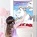 Threemart Unicorn Party Supplies,Pin the horn On the Unicorn Games For Unicorn Birthday Supplies Rainbow Favor (36 unicorn horns)
