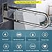 CERCHIO Toilet Grab Bars Handicap Rails Flip-Up Bathroom Grab Bar Stainless Steel Safety Handrail Support U-Shaped Shower Assist for Elderly Disabled 30 Inch