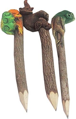 Branch Twig 1 SET = (3 Pcs) FANCY PENCIL TOP HEAD WITH ANIMALS IDEAS SMALL GIFT FOR FRIENDS AND CHILDREN by FANCY Pencil