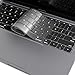 Kuzy Keyboard Cover with Touch Bar for 13 and 15 inch 2019 2018 2017 2016 A2159, A1989, A1990, A1706, A1707 Silicone Skin Protector, Clear