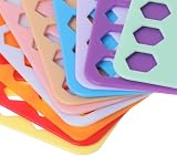 Feelava Embroidery Floss Organizer 10 Pcs with Label Tags - Hexagon view 5