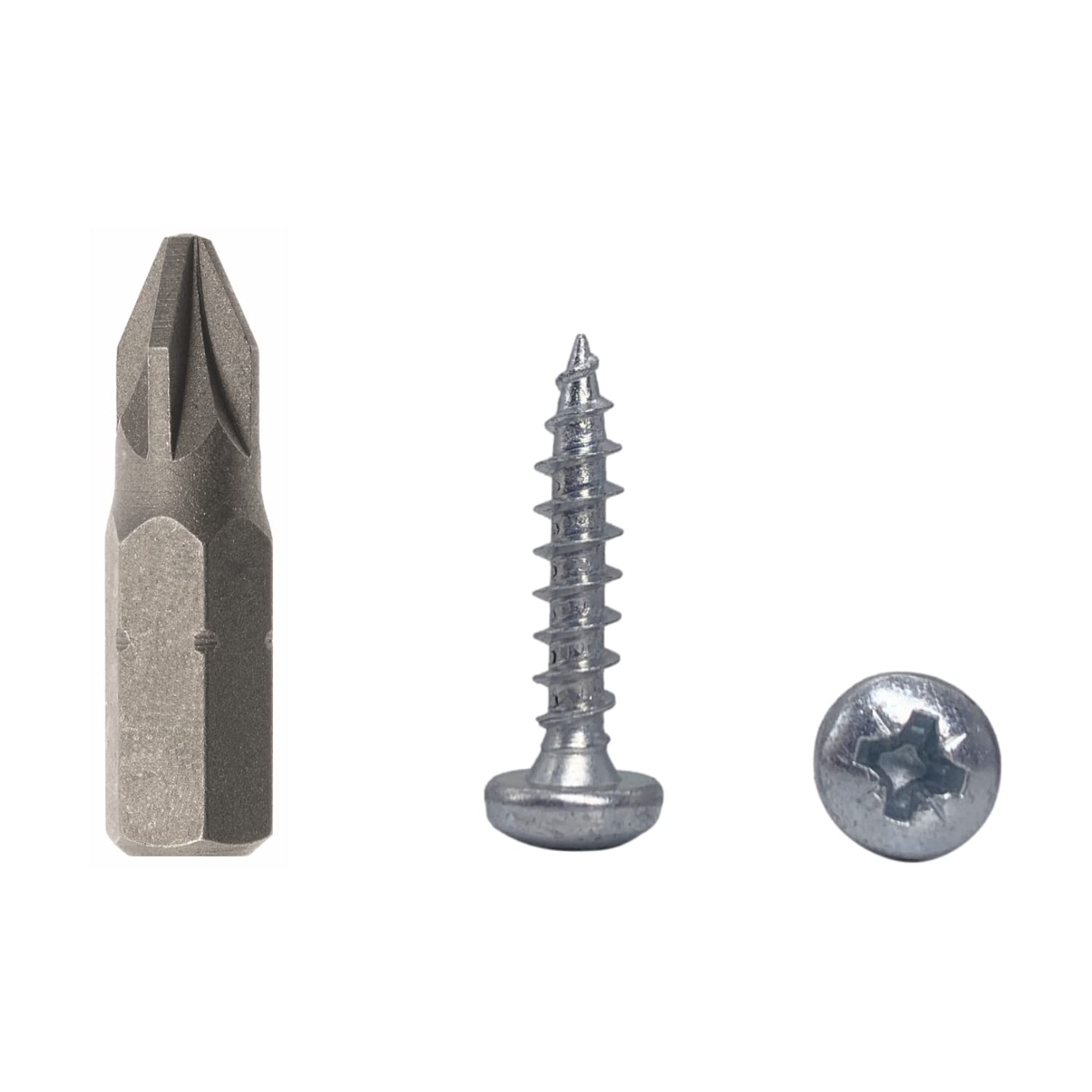 (Pack of 100 pcs) DIN 7981 Zinc Plated Steel 4.0 x 20 mm Wood Screws, Chipboard Screws with Pan Head, Universal Pozi-Drive Screw (100, 4.0 x 20 mm)