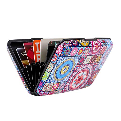 Elfish Mini RFID Aluminum Wallet Credit Cards Holder Metal ID Case for Men Women (Color 15)