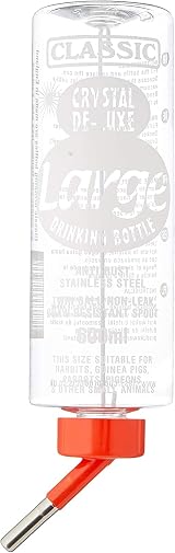 3 Pack 600ml Classic Water Bottle for Small Animal Rabbit Hutch Cage view 3