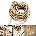 Summer-Home 32.8Ft Antique Industrial Electrical wire,Twisted Electric Rope Light Cord,Hemp Rope Covered Light Wire,Vintage Style Lamp Cord