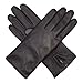 Harssidanzar Women's Nappa Lambskin Genuine Soft Leather Lined Cashmere Gloves GL006