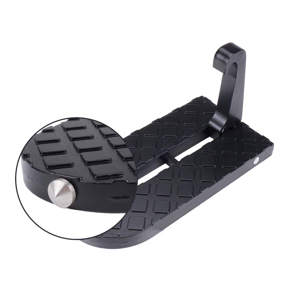 MUYI Car Doorstep Easy Access to Rooftop Rack Foldable Safety Hammer Design Latch Doorstep for SUV RV Truck