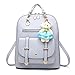 Vegan Leather Purse Backpack Mini Women Fashion Quilted Small Size Shoulder Bag