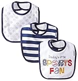 Gerber Baby Boys' 3 Pack Terry Dribbler Bibs, Sports, One Size