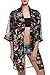 Fanala Bohemia Women Ethnic Floral Print Chiffon Long Kimono Top Blouse Cardigan