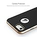 For Apple iPhone 6s Plus Case, For iPhone 6 Plus 5.5” Case, ROCK [Royce] Anti-scratch Drop Protection Ultra Thin Fit Dual Layered Heavy Duty Armor Hybrid PC+Soft TPU Shell Case - Champagne Gold/Black