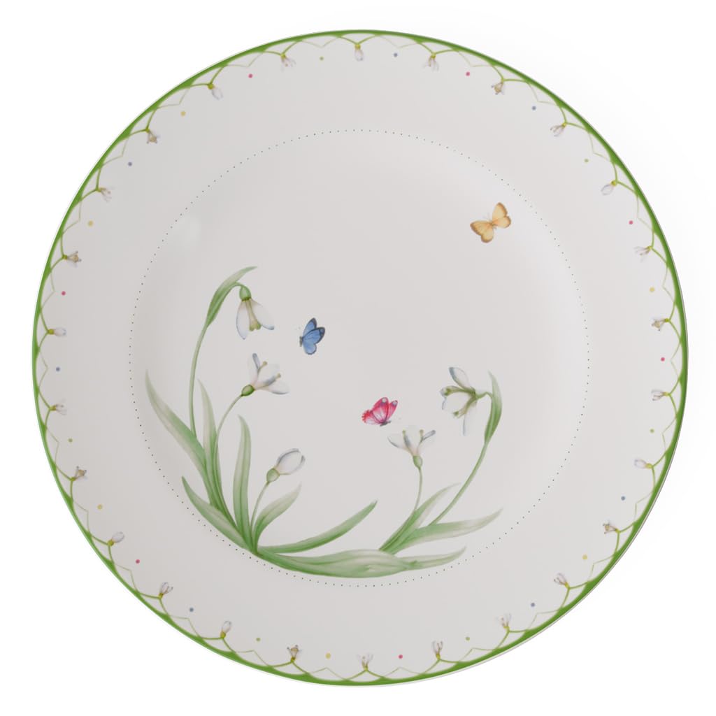 Villeroy & Boch – Colourful Spring Plate 32 cm, Dishwasher Safe, Microwave Safe, Easter Decorations Home, Easter Gifts for Adults, Dinner Plate Large, Dinnerware, Tableware, Premium Porcelain