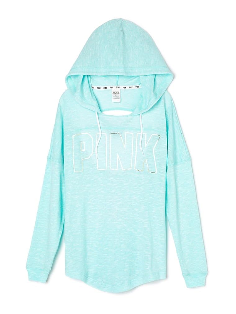 Beach Tunic Hoodie Light Blue 