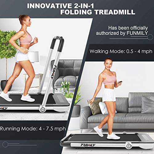 FUNMILY Treadmills for Home,2in1 UnderDesk Treadmill for Walking