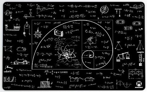 Makermat "Mathlogic" | 31.4"x19.7"x0.2" | Professional Mat | Astrophysics | Mousepad