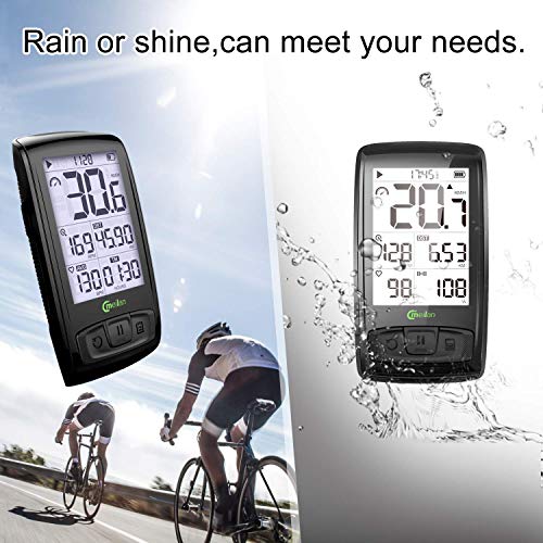 MEILAN Cycling Computer M4 ANT+ BLE4.0 Wireless Bike Computer with Cadence/Speed Sensor Waterproof - Thumbnail 2