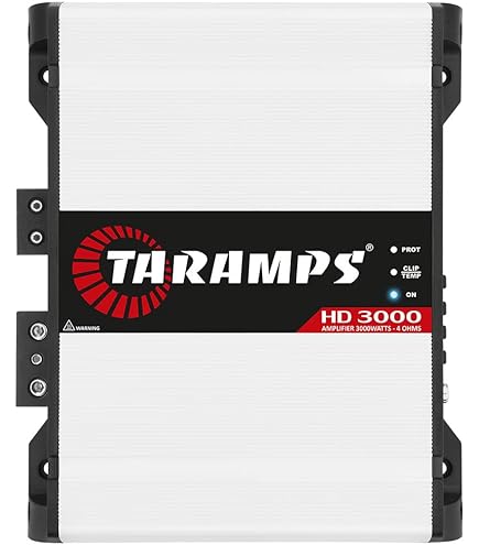 Taramps MD3000 4Ω Amazon.com: Taramps MD 3000.1 Amplifier 4 Ohms 3000 Watts RMS 1