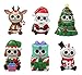 Ebros Limited Edition Christmas Furry Bones Chimney Santa Claus Nutcracker Gingerbread Man String Light Bulb Skeletons Figurine Set of 4 Skeleton Skulls Furrybones Holiday Jolly Season Collectibles