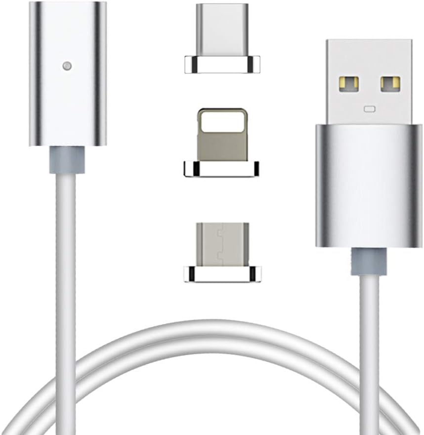 CallMate DM-M12 3 in 1 Metal Magnetic Data Cable (1 Meter)- 3 Months Warranty