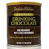 Diabetic Kitchen Gourmet Drinking Chocolate For A Decadent Hot Or Cold Drink That Is Sugar-Free, Low-Carb, Keto-Friendly, No Artificial Sweeteners or Sugar Alcohols (22 Servings)