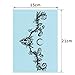 DaLin 4 Sheets Sexy Floral Temporary Tattoos for Women Flowers Collection (Flower Vine)