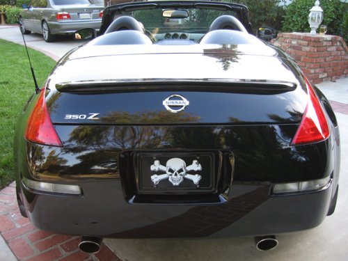 Nissan 350Z Spoiler: 03-09 Convertible Lip Style Unpainted Primer