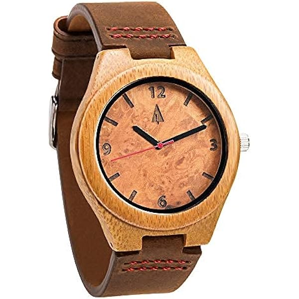 Amazon.com: Treehut Wooden Bamboo Watches for Men, Japanese Quartz