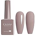 CANNI Light Brown Nail Polish, 1Pcs Nude Gel Polish Nude Grey Color Nail Polish High Gloss Soak Off U V Gel Nail French Nail Manicure Salon DIY