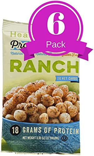 NutriWise - High Protein Diet Snack | Ranch Crisps | Low Calorie, Low Fat, Low Sugar (6 Bags)