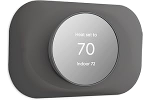 Petrichor Nest Thermostat Wall Plate - Compatible With Google Nest 2020 - Trim Kit, Cover Accessory for Easy Installation - Charcoal