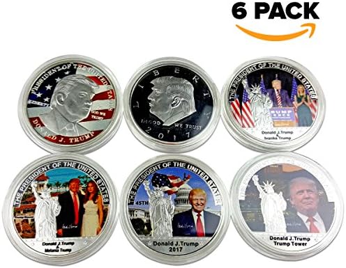 Trump Coins Six (6) POTUS President Presidential White House Donald Ivanka Melania