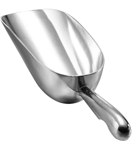 Cuchara Para Hielo De Acero Inoxidable Grande - Paleta Multifuncional Para Cubitos, Alimentos Y Cocina, 29 Cm De Largo