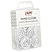JAM Paper Papercloops - Round Circular Paperclips - White - 50/pack