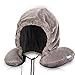 Hoodie Travel Pillow - Airplane Neck Pillow with Music Earbuds - Washable, Detachable, with Carry Bag