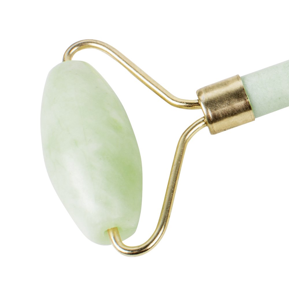 Carejoy Jade Roller Massager Two Rounds Eye and Face Massaging Slimming Tool Beauty Care Skin Rejuvenates Anti-Aging Device