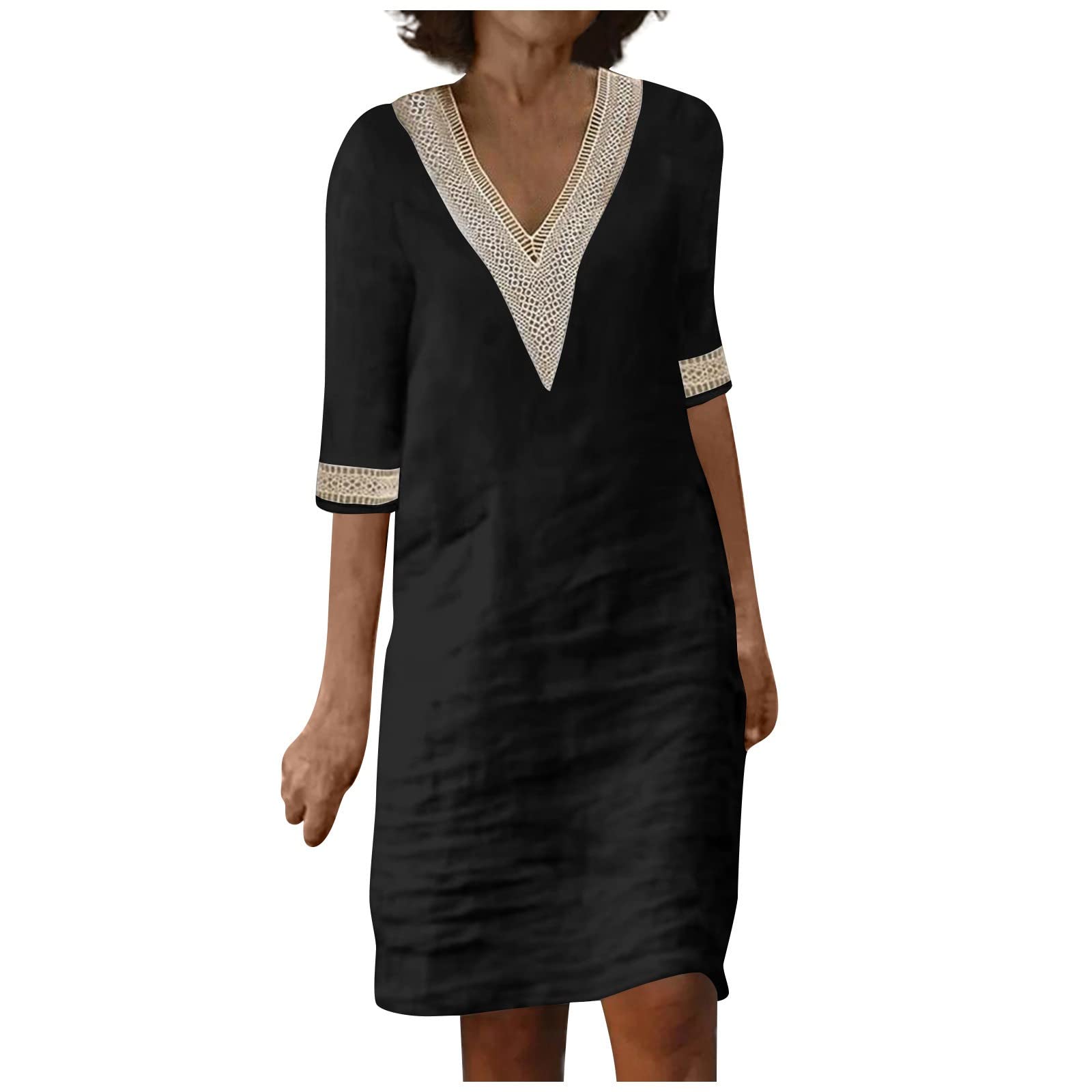 Cotton Linen Dresses For Women 2023,Trendy Summer