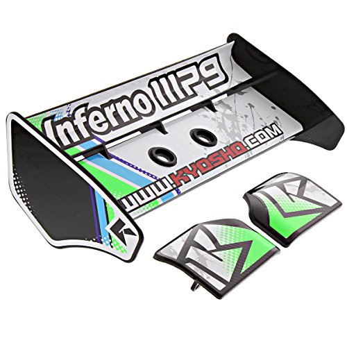 Kyosho 1/8 Inferno MP9 TKI3 RS * BLACK & GREEN BUGGY WING & DECALS, Deck TKI2 WC