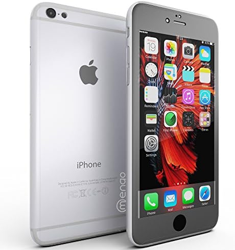 Mengo SlimFit 360 GRIP [Ultra-Thin] Case for iPhone 6S With Tempered Glass Screen Protector (Clear)