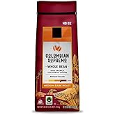 Fair Trade Certified Colombian Supremo Whole Bean Coffee - Medium-Dark Roast, 100% Arabica, Bold &amp; Smooth Flavor - 40 oz Bag