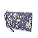 Women's Hobo Handbags,Tote Shopping Bag For Women,Gym Tote Bags,Travel Tote Bags,Shoulder Bag for Gym Beach Travel Daily Bags (S, A-Makeup Bag-Floral-Dark Blue)