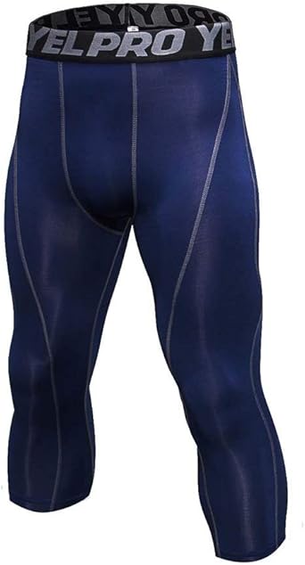 Yanlian 3/4 Pantalones de Forro Polar para Hombres Mallas ...