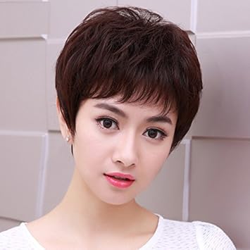 Amazon Com Women With Short Hair Curly Hair Wig Fluffy