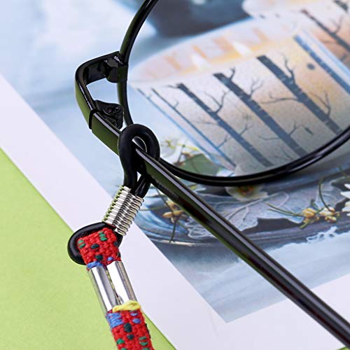 Bettal 2 Pcs Glasses Holder Strap Cord - Eyeglasses String Holder Chain Necklace - Glasses Cord Lanyard Eyeglass Retainer (Red)