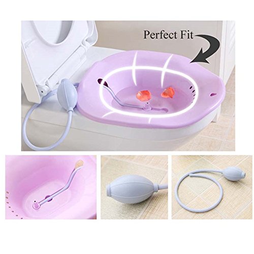 Giveme5 Sitz Bath with Flusher, Avoid Squatting for Pregnant Women
