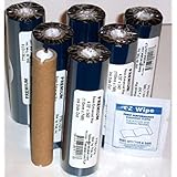 Trek Label Thermal Transfer Ribbons, Black, 6 rolls (TTR11074)