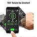 Matone Wristband for iPhone X/8/8 Plus/7/7 Plus/6/6S Plus, 180° Rotatable Phone Holder Forearm Armband Ideal for Jogging Running Compatible with Samsung Galaxy S8/S7 & 4.0