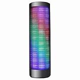 Portable Wireless Bluetooth Speakers, Outdoor Home Hi-Fi LED Speaker with Lights Built-in Mic,AUX,TF, FM Radio,Hands Free Support for Ipad, iPhone, Samsung,Galaxy Black